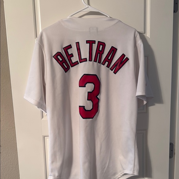 Majestic Cardinals White Jersey with Red Accents - Picture 2 of 3